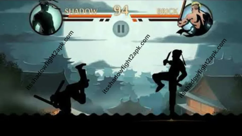 Shadow Fight 2 MOD APK V2.44.0 – Unlimited Money, Gems & Max Level 2026 2 Shadow Fight 2 MOD APK gameplay showing shadow warrior in combat