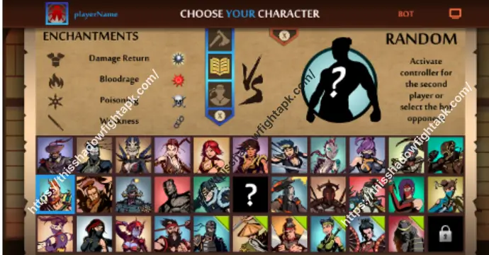 SF2 Special Edition 5 Character upgrade and progression screen in Shadow Fight 2 Special Edition