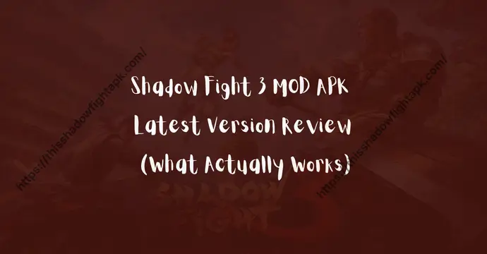 Shadow Fight 3 MOD APK Latest Version Review feature img