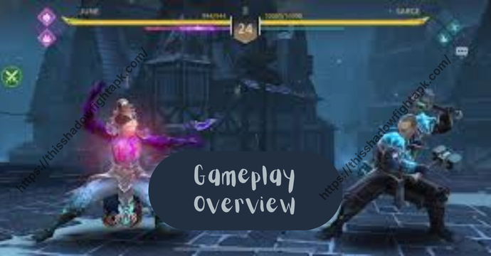Shadow Fight 4 Arena MOD APK gameplay showing arena combat and hero abilities