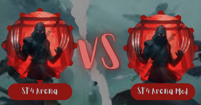 Shadow Fight 4 Arena MOD APK versus original version comparison