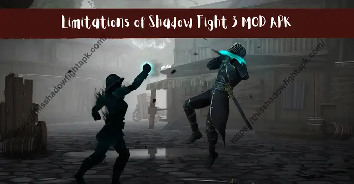Limitations of Shadow Fight 3 MOD APK including online and server restrictions