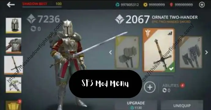 Shadow Fight 3 6 Shadow Fight 3 MOD APK features like unlimited gems, money, and unlocked items