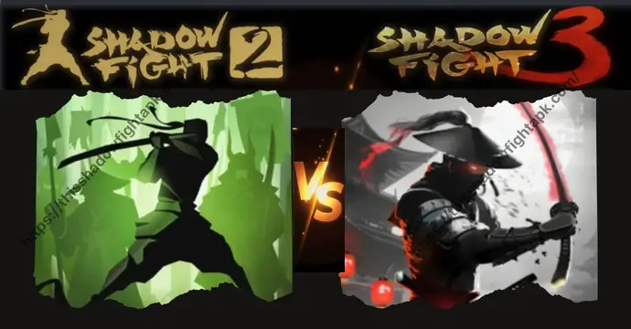 Shadow Fight 3 13 Shadow Fight 3 MOD APK vs Shadow Fight 2 graphics and gameplay comparison