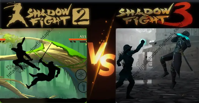Combat and faction differences between Shadow Fight 2 and Shadow Fight 3