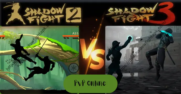 PvP and online mode differences between Shadow Fight 2 and Shadow Fight 3