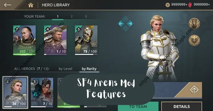 MOD features in Shadow Fight 4 Arena that affect PvP upgrades and loadouts