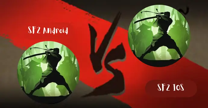 Shadow Fight games comparison on iOS versus Android devices